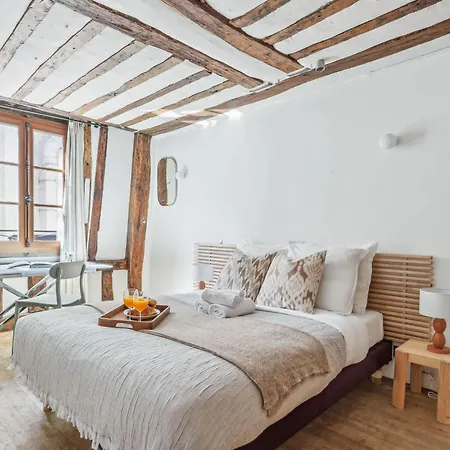 Bnbnova - Chic 1br Steps From The Louvre & Palais Royal & Opera Paris